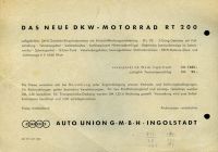 Preview: DKW RT 200 Prospekt 1951