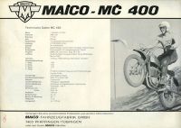 Preview: Maico MC 400 Prospekt ca. 1970 Preview: Maico MC 400 Prospekt ca. 1970
