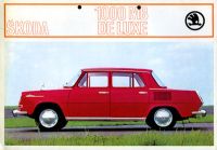 Skoda 1000 MB de Luxe brochure ca. 1969