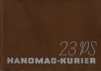 Hanomag Kurier 23 PS Prospekt 7.1937