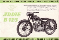 Ardie B 125 Prospekt 1950