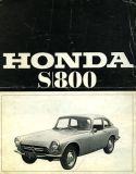 Honda S 800 Prospekt 1960er Jahre