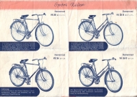 Victoria Fahrrad Programm 1950