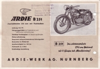 Preview: Ardie BD 175 + B 251 Prospekt 1951