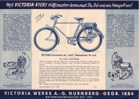 Victoria Fahrrad Einbau Motor Prospekt 6.1950