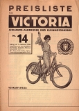 Victoria pricelist Nr. 14 1936