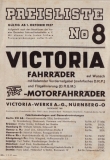 Victoria Preisliste Nr. 8 X.1937