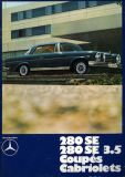 Mercedes-Benz 280 SE / 3.5 Coupes Cabriolets brochure 12.1970