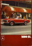 Mercedes-Benz 280 SL Prospekt 1970 / 1984 Reprint