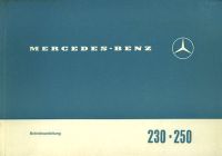 Mercedes-Benz 230 250 owner`s manuel 4.1968