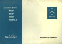 Mercedes-Benz 200 D-240 D 3.0 owner`s manual 11.1975