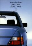 Mercedes-Benz 200-300 E brochure 1985