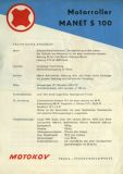 Preview: Manet S 100 Roller Prospekt 1960er Jahre Preview: Manet S 100 Roller Prospekt 1960er Jahre