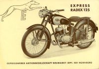 Express Radex 125 brochure 1950s