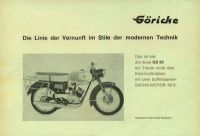 Göricke Moped / Mokick Programm ca. 1968