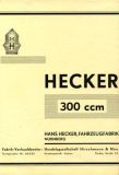 Hecker H II 30 300 ccm brochure 1930