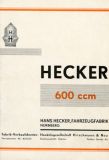 Hecker 600 ccm s.v. H III 30 R Prospekt 1930