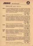 Ardie pricelist 1.3.1955