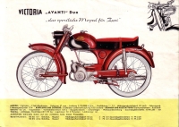 Victoria Mopeds + Kleinkrafträder Prospekt 2.1961