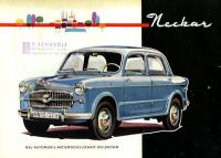 NSU-Fiat Neckar und Sport Cabriolet Prospekt 11.1956