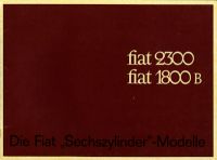 Fiat 2300 / 1800 B brochure ca. 1963