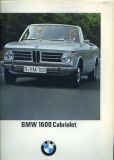 BMW 1600 Cabriolet brochure 8.1967