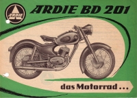 Ardie BD 201 brochure 1955