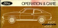 Ford Capri II owner`s manual 1970s