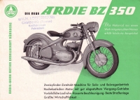 Ardie BZ 350 brochure 8.1955