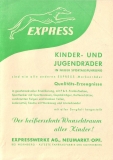 Express Kinder Fahrrad Prospekt  1950er Jahre