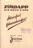 Zündapp Z 200 Prospekt 6.1928