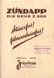 Preview: Zündapp Z 200 Prospekt 6.1928 Preview: Zündapp Z 200 Prospekt 6.1928