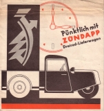 Zündapp Dreirad-Lieferwagen Prospekt 1933