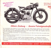 Zündapp DB 201 brochure ca. 1951