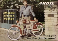 Ardie Sport-Moped  und Fratz IV Prospekt 1956/7