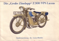 Preview: Zündapp Z 300 Prospekt 1929/30 Preview: Zündapp Z 300 Prospekt 1929/30
