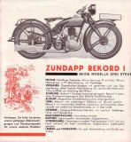 Preview: Zündapp Rekord I, II und S 200 Prospekt ca. 1932 Preview: Zündapp Rekord I, II und S 200 Prospekt ca. 1932