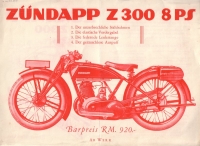 Preview: Zündapp Z 300 Prospekt 10.1928 Preview: Zündapp Z 300 Prospekt 10.1928