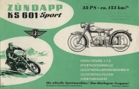 Preview: Zündapp KS 601 Sport Prospekt 1954 Preview: Zündapp KS 601 Sport Prospekt 1954