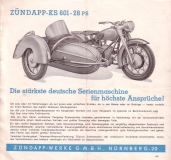 Preview: Zündapp KS 601 Prospekt ca. 1951