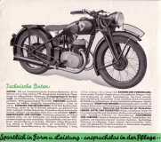 Zündapp DB 200 Prospekt  1937