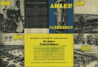 Adler Fahrräder Programm 1937