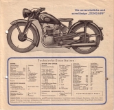 Zündapp DB 200 brochure ca. 1948