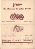 Zündapp Z 200 and Z 300 brochure ca. 1928