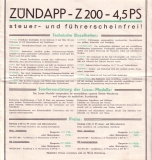 Preview: Zündapp Z 200 und Z 300 Prospekt 1929 Preview: Zündapp Z 200 und Z 300 Prospekt 1929