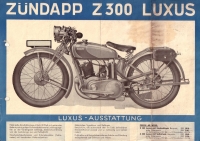 Preview: Zündapp Z 300 Luxus Prospekt ca. 1930 Preview: Zündapp Z 300 Luxus Prospekt ca. 1930