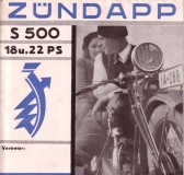 Preview: Zündapp S 500 18 u. 22 PS Prospekt 1932 Preview: Zündapp S 500 18 u. 22 PS Prospekt 1932