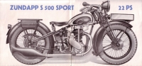 Preview: Zündapp S 500 18 u. 22 PS Prospekt 1932 Preview: Zündapp S 500 18 u. 22 PS Prospekt 1932