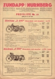 Preview: Zündapp Preisliste Nr.41 7.1929 Preview: Zündapp Preisliste Nr.41 7.1929
