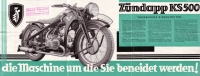 Preview: Zündapp KS 500 Prospekt ca. 1936 Preview: Zündapp KS 500 Prospekt ca. 1936